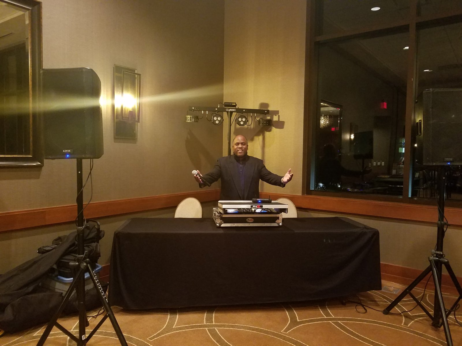 Birthday party sound setup