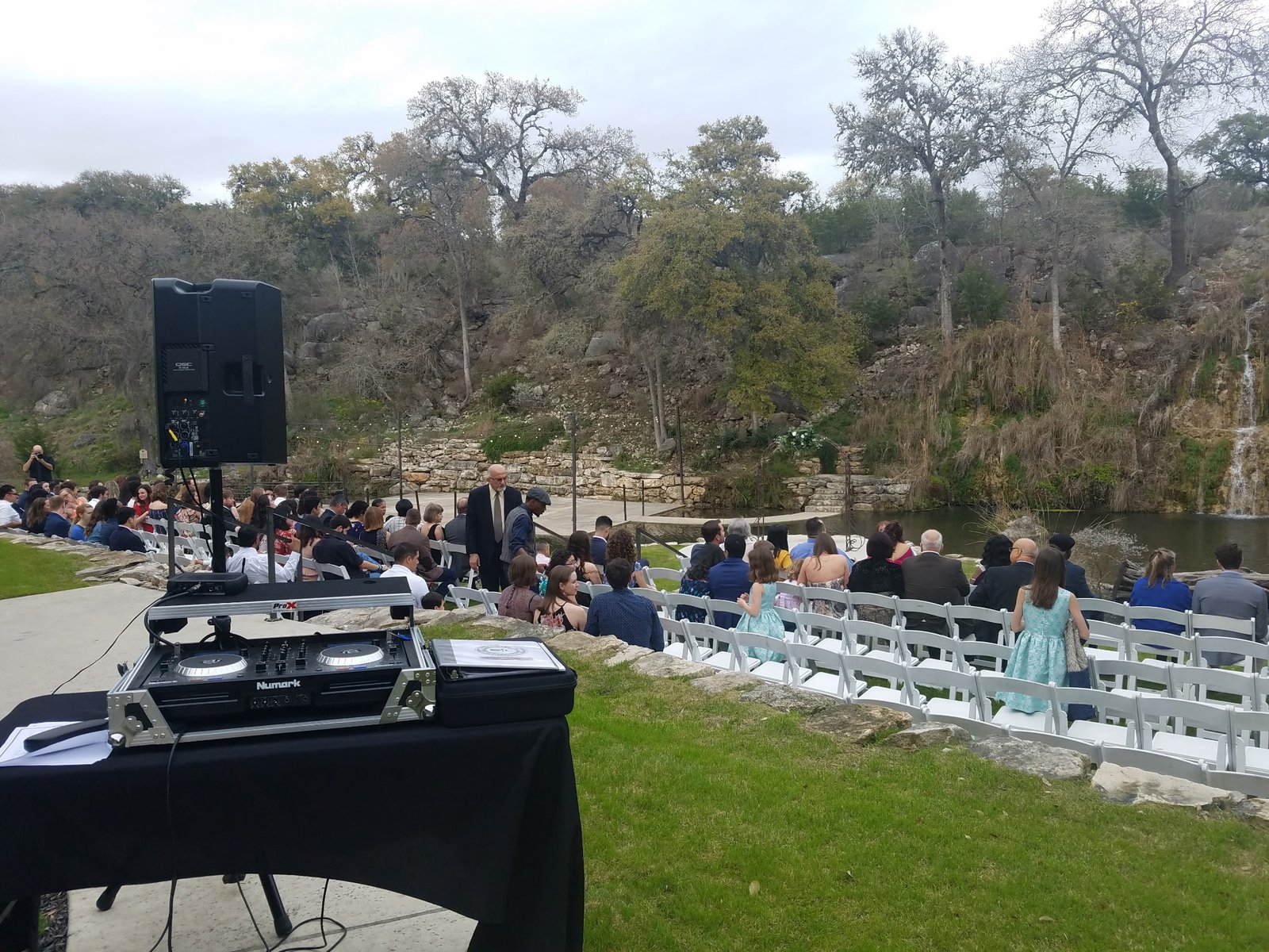 Outdoor wedding ceremony